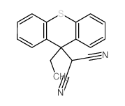 Propanedinitrile,2-(9-ethyl-9H-thioxanthen-9-yl)-结构式