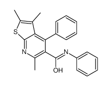 2,3,6-trimethyl-N,4-diphenylthieno[2,3-b]pyridine-5-carboxamide Structure