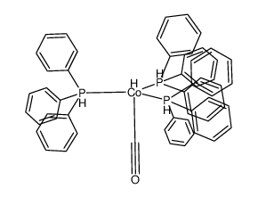 trans-carbonylhydridotris(triphenylphosphine)cobalt(I) Structure