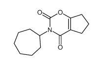3-cycloheptyl-6,7-dihydro-5H-cyclopenta[e][1,3]oxazine-2,4-dione Structure