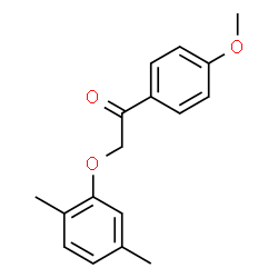 2-(2,5-Dimethylphenoxy)-1-(4-methoxyphenyl)ethanone结构式
