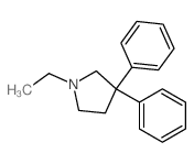1-ethyl-3,3-diphenyl-pyrrolidine结构式
