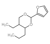 5-ethyl-2-(2-furyl)-4-propyl-1,3-dioxane structure