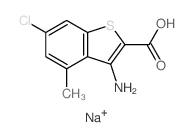 3-amino-6-chloro-4-methyl-benzothiophene-2-carboxylic acid Structure