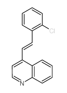 4-[2-(2-chlorophenyl)ethenyl]quinoline结构式