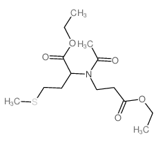 ethyl 2-[acetyl-(3-ethoxy-3-oxopropyl)amino]-4-methylsulfanylbutanoate结构式