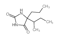 5-butan-2-yl-5-propyl-imidazolidine-2,4-dione结构式