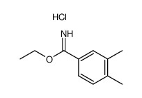 3,4-dimethyl-benzimidic acid ethyl ester, hydrochloride Structure
