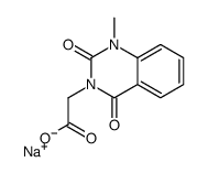 sodium,2-(1-methyl-2,4-dioxoquinazolin-3-yl)acetate结构式