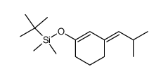 tert-butyldimethyl((3-(2-methylpropylidene)cyclohex-1-en-1-yl)oxy)silane结构式
