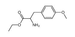 (±)-ethyl 2-amino-3-(4-methoxyphenyl)propanoate Structure