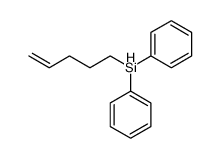 pent-4-enyl-diphenyl-silane结构式