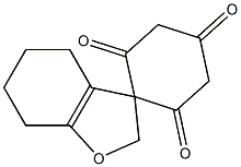 4,5,6,7-Tetrahydrospiro[benzofuran-3(2H),1'-cyclohexane]-2',4',6'-trione Structure