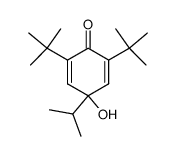 4-isopropyl-2,6-di-tert-butyl-4-hydroxy-2,5-xcyclohexadienone结构式