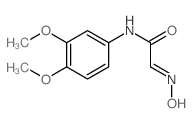 (2Z)-N-(3,4-dimethoxyphenyl)-2-hydroxyimino-acetamide structure