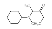 2-(cyclohexyl-methyl-amino)pentan-3-one结构式