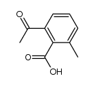 2-acetyl-6-methyl-benzoic acid结构式