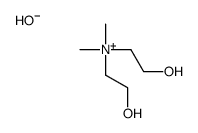bis(2-hydroxyethyl)-dimethylazanium,hydroxide Structure