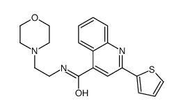 N-(2-morpholin-4-ylethyl)-2-thiophen-2-ylquinoline-4-carboxamide Structure
