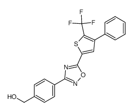 3-[(4-hydroxymethyl)phenyl]-5-(4-phenyl-5-trifluoromethyl-2-thienyl)-1,2,4-oxadiazole Structure