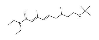 (4E)-9-(tert-butoxy)-N,N-diethyl-3,7-dimethylnona-2,4-dienamide结构式