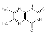 2,4-Dihydroxy-6,7-dimethylpteridine structure