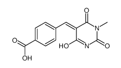 4-[(E)-(1-methyl-2,4,6-trioxo-1,3-diazinan-5-ylidene)methyl]benzoic acid结构式