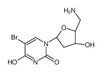 1-[(2R,4S,5R)-5-(aminomethyl)-4-hydroxyoxolan-2-yl]-5-bromopyrimidine-2,4-dione结构式