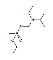 ethyl ({[bis(propan-2-yl)amino]methyl}sulfanyl)(methyl)phosphinate Structure