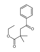 ETHYL 2,2-DIMETHYL-4-OXO-4-PHENYLBUTYRATE structure