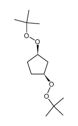 (1R,3S)-1,3-Bis-tert-butylperoxy-cyclopentane结构式