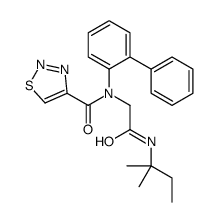 1,2,3-Thiadiazole-4-carboxamide,N-[1,1-biphenyl]-2-yl-N-[2-[(1,1-dimethylpropyl)amino]-2-oxoethyl]-(9CI)结构式