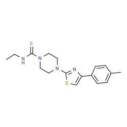 1-Piperazinecarbothioamide,N-ethyl-4-[4-(4-methylphenyl)-2-thiazolyl]-(9CI) picture