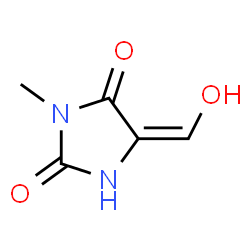 2,4-Imidazolidinedione, 5-(hydroxymethylene)-3-methyl- (9CI) structure