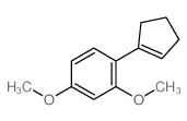 1-(1-cyclopentenyl)-2,4-dimethoxy-benzene结构式