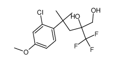 4-(2-chloro-4-methoxyphenyl)-2-hydroxy-4-methyl-2-(trifluoromethyl)pentan-1-ol Structure