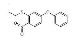 1-nitro-4-phenoxy-2-propylsulfanylbenzene结构式