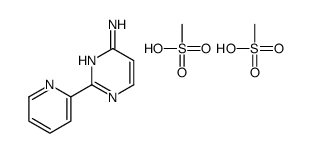 methanesulfonic acid,2-pyridin-2-ylpyrimidin-4-amine Structure
