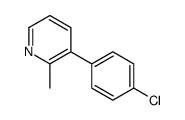 3-(4-chlorophenyl)-2-methylpyridine Structure