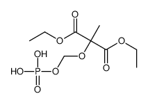 diethyl 2-methyl-2-(phosphonooxymethoxy)propanedioate结构式