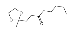 1-(2-methyl-1,3-dioxolan-2-yl)octan-3-one结构式