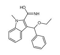 3-[ethoxy(phenyl)methyl]-1-methylindole-2-carboxamide Structure