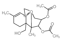 Trichothec-9-ene-3,4,15-triol, 12,13-epoxy, 3,4-diacetate结构式