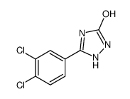 5-(3,4-dichlorophenyl)-1,2-dihydro-1,2,4-triazol-3-one结构式