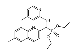 [(4-methyl-pyridin-2-ylamino)-(6-methyl-quinolin-2-yl)-methyl]-phosphonic acid diethyl ester结构式