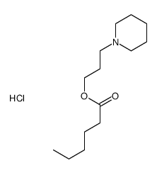 3-piperidin-1-ylpropyl hexanoate,hydrochloride Structure