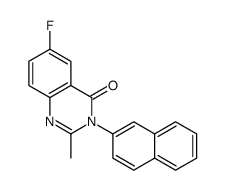 6-fluoro-2-methyl-3-naphthalen-2-ylquinazolin-4-one Structure