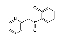 1-oxido-2-(pyridin-2-ylmethylsulfinyl)pyridin-1-ium Structure