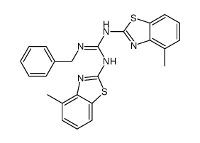 2-benzyl-1,3-bis(4-methyl-1,3-benzothiazol-2-yl)guanidine结构式