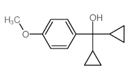 Benzenemethanol, a,a-dicyclopropyl-4-methoxy- structure